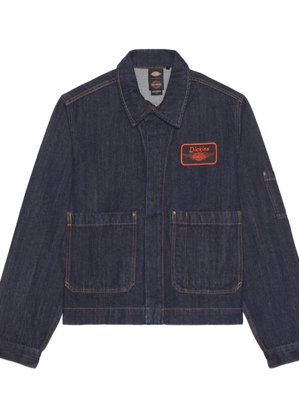 NEW!!! Harley-Davidson x Dickies Navy Denim Workwear Jacket, Large, Retail $220 - Picture 2 of 16